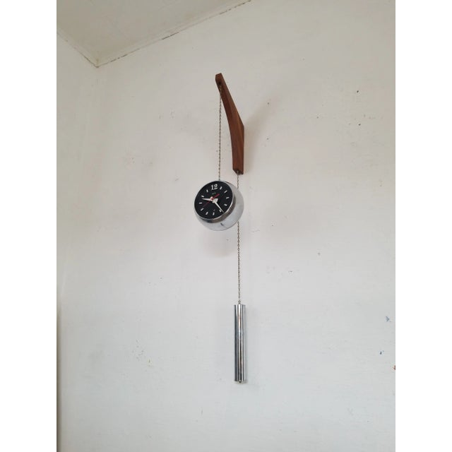 1950s 1950s Elgin Germany Mid Century Modern Wall Clock For Sale - Image 5 of 5