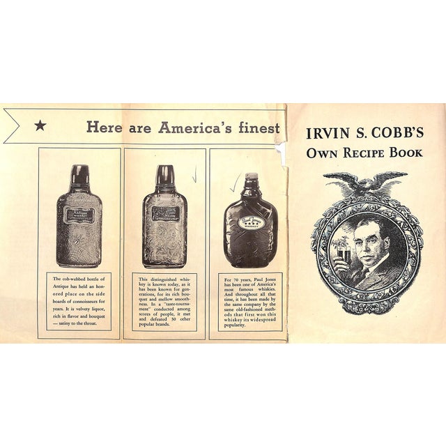 Paper "Irvin S. Cobb's Own Recipe Book" 1934 Cobbs, Irvin S. For Sale - Image 7 of 17