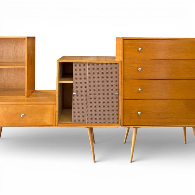 Wood 1950s Paul McCobb “Planner Group” Modular Wall Unit for Winchendon - 10 Pieces For Sale - Image 7 of 16