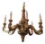 Eight Arm Carved Giltwood Chandelier For Sale