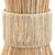 Worlds Away Matthew Izzo Home Pax Elongated Hourglass Natural Rafia Wrapped Pendant Light For Sale - Image 4 of 5