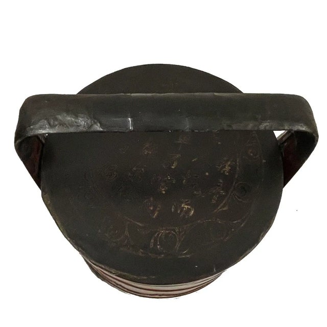 Early 20th Century Chinese Hand Bamboo Wedding Basket/Lunch Box For Sale - Image 4 of 8