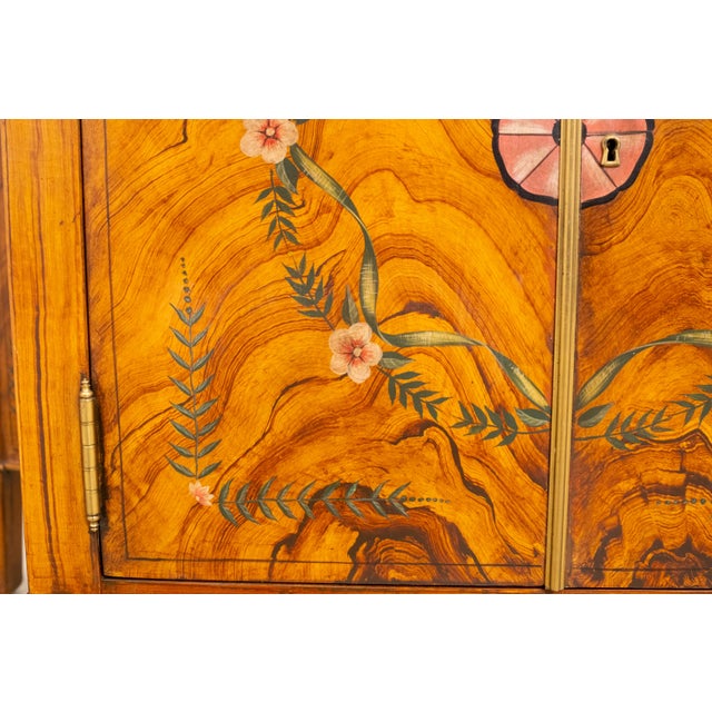 1990s Adams Style Paint Decorated 2 Door Server Commode For Sale - Image 17 of 18