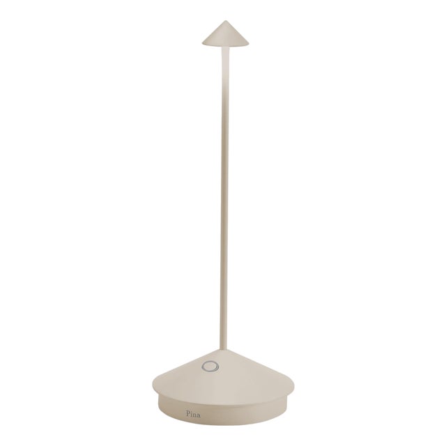 Zafferano Pina Pro Rechargeable Indoor/Outdoor Cordless Table Lamp, Sand For Sale