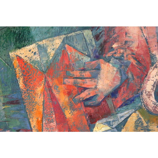 Wood Gerda B. With (Germany, 1910–2002) “Little Drummers” Painting, 1957 For Sale - Image 7 of 18