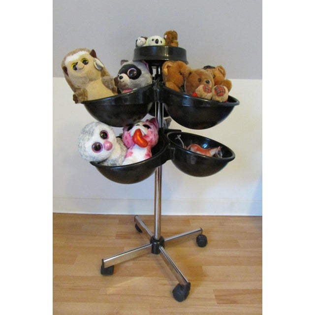 Plastic Vintage Service Trolley on Wheels, 1970s For Sale - Image 7 of 8