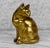 Mid-Century Modern Vintage Traditional Brass Cat 8" Sculpture For Sale - Image 3 of 9