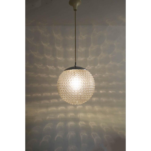 Xl staff pendant lamp model p117 design: rolf krüger diameter: 33 cm total height including bracket: 120 cm an...