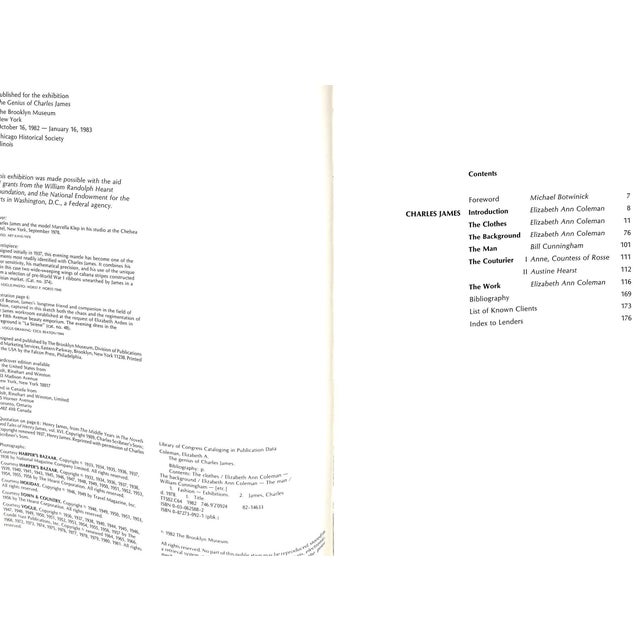 "The Genius of Charles James" 1982 For Sale - Image 4 of 18