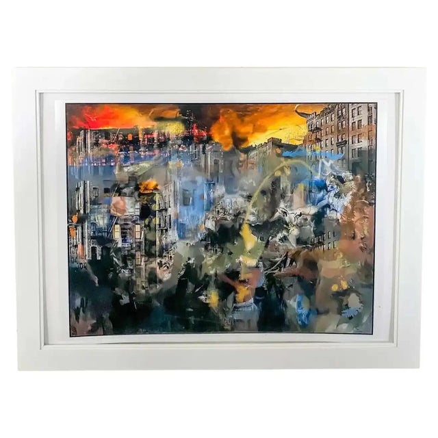 Mixed Media Print Entitled "End of Days", Framed For Sale - Image 9 of 9