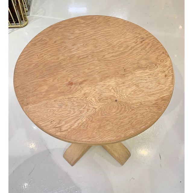 Late 20th Century Rustic Pedestal Accent Table For Sale In Chicago - Image 6 of 7