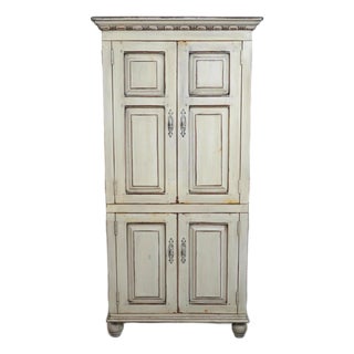 Habersham Country Style Linen Press Armoire For Sale