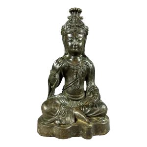 1920s Seated Bronze Bodhisattva