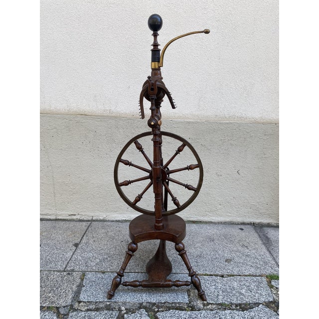 Spinning Wheel in Chestnut For Sale - Image 9 of 18