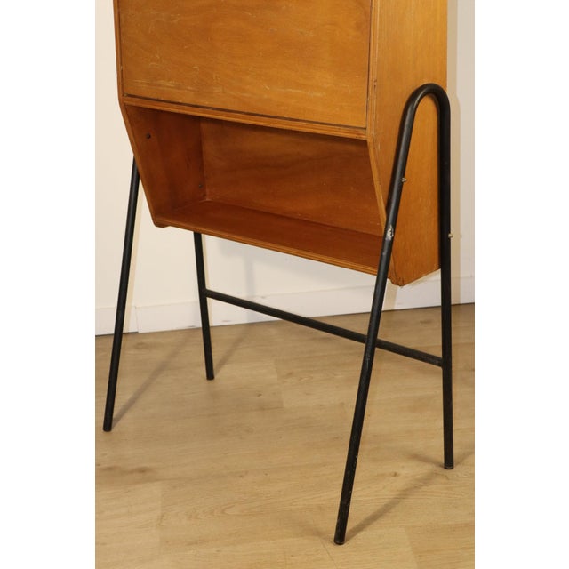 Vintage Secretary Desk in Wood and Metal, 1960s For Sale - Image 14 of 18