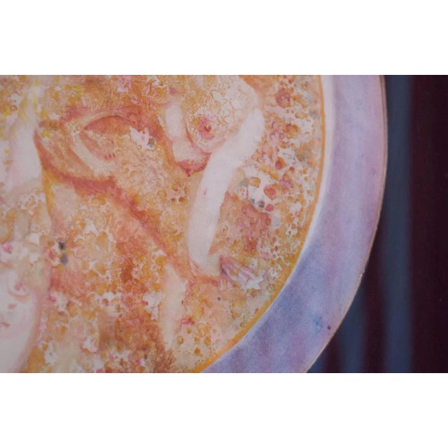 1970s Parker Panttila "Passion Eclipsing Enlightenment Don Juan" Watercolor For Sale - Image 5 of 8