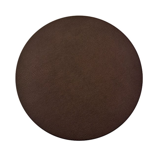 Worlds Away Matthew Izzo Home Bolton Brass Cigar Table With Round Leather Top For Sale - Image 4 of 7