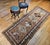 Antique 19th C. Persian Kurdish Runner Rug, Hand-Knotted Wool, Geometric Pattern, 4x10, Camelhair & Ivory For Sale In Chicago - Image 6 of 18
