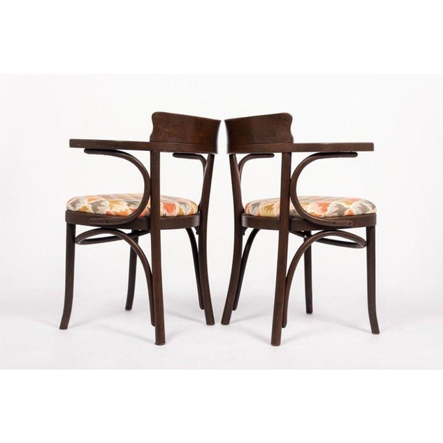 Wood Mid Century Vintage Bentwood Cafe Dining Chairs in the Manner of J&j Kohn For Sale - Image 7 of 10