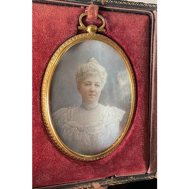 Portraiture Antique Fausta Guastalla Portrait Miniature of a Lady For Sale - Image 3 of 9