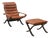 Set of Flex Lounge Chair and Ottoman by Ingmar Relling for Westnofa, Norway, 1960s For Sale