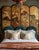 Vintage Hand Painted Folding Screen Room Divider Flowers & Fruit For Sale - Image 13 of 13