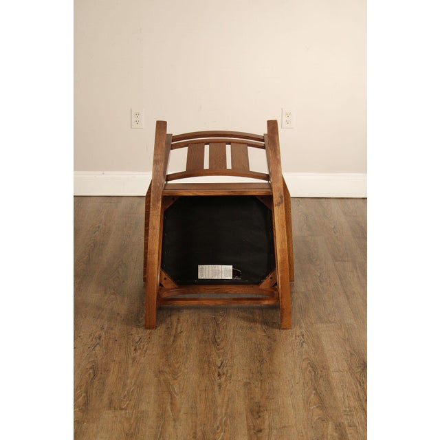 Stickley Mission Collection Harvey Ellis Oak Rocking Chair For Sale - Image 17 of 18