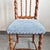 Wood Vintage Chair in Carved Wood and Velvet, 1950s For Sale - Image 7 of 17