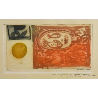 Nino Cordio, Fishes, Etching, 1965 For Sale