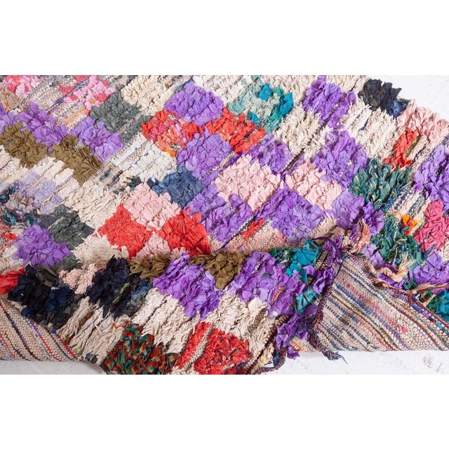 Mid 20th Century Doris Leslie Blau Vintage Moroccan Rug - Multi-Geometric Abstract Design For Sale - Image 5 of 9
