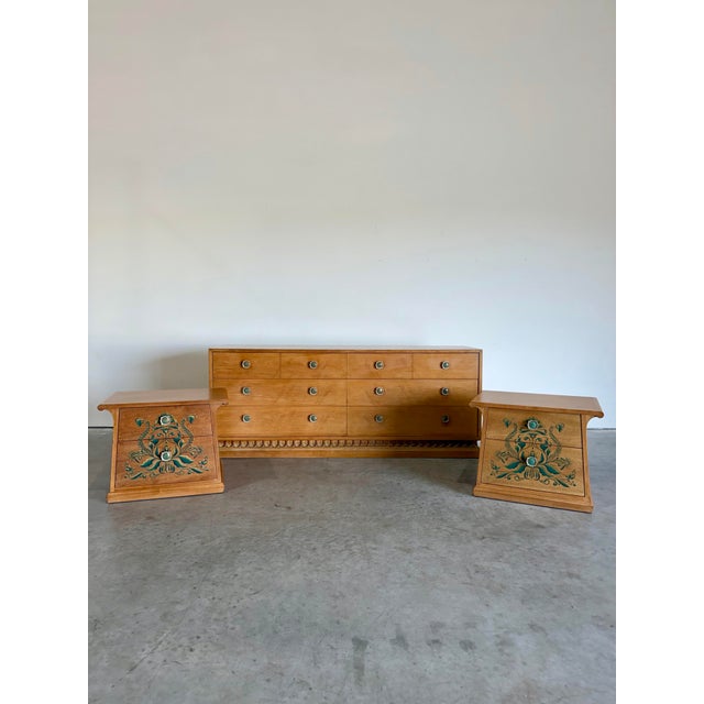 Drexel Drexel Casa Del Sol Mid Century Nightstand Pair Designed by John Van Koert For Sale - Image 4 of 17