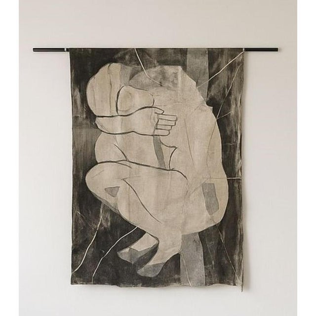 Textile Dos À Dos Wall Tapestries in Acrylic and Wool by Tina Tictone, Set of 2 For Sale - Image 7 of 8