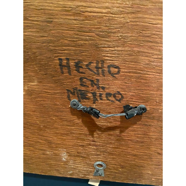 Vintage Hand Crafted Santa Fe Style Leather Mirror With Studs and Conchos For Sale - Image 12 of 13