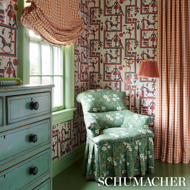 Paper SAMPLE - Schumacher Vally Circus Wallpaper In Multi For Sale - Image 7 of 7