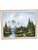 Signed Mountain, Cabin and Waterfall Landscape Painting on Canvas in Ribbed Frame For Sale - Image 10 of 10