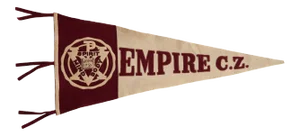 Vintage Empire Cz Felt Flag