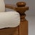 Pair of 1970s French Chestnut Brown Brutalist Oak Upholstered Armchairs For Sale - Image 14 of 15