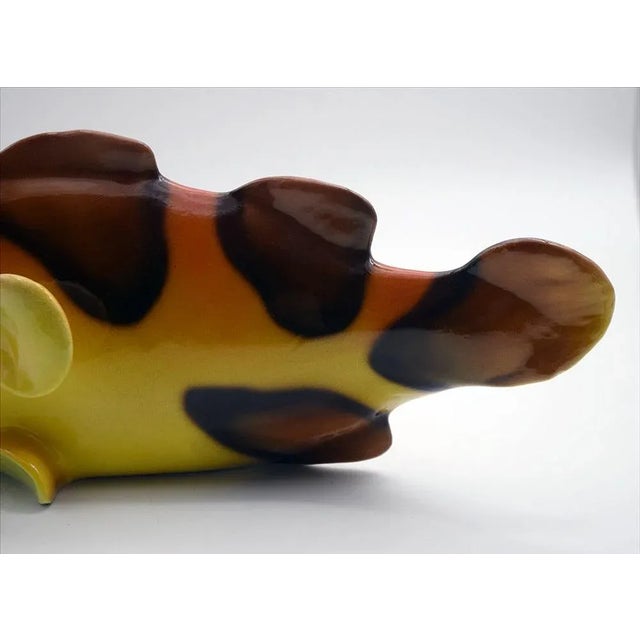 Large Italian Fish in Glazed Ceramic, 1960s For Sale - Image 10 of 12