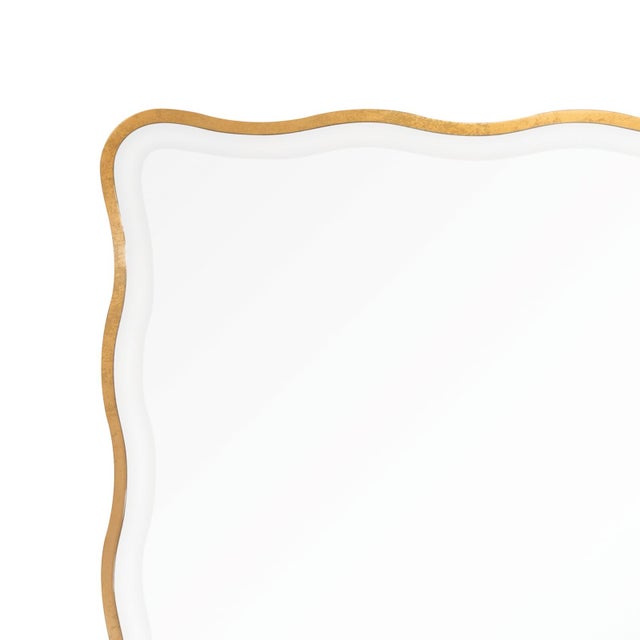 Regina Andrew Candice Wavy Scallop Mirror, Rectangle For Sale - Image 4 of 6