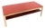 Mid-Century Modern Coffee Table in Orange Acrylic and Teak, 1960s For Sale
