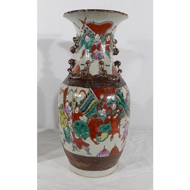 19th Century Chinese Nankin Porcelain Vases, Set of 2 For Sale - Image 15 of 18