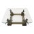 Vintage Maison Charles Flying Horse of Gansu Glass Top Cocktail Table For Sale