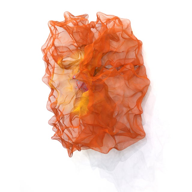 2020s Cotton Candy Cumulus Citrine - Orange Three-Dimensional Wall Original Artwork by Atticus Adams For Sale - Image 5 of 8