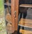 Antique Quartersawn Oak Leaded Curved Glass China Cabinet With Claw Feet 1920s For Sale - Image 10 of 18