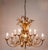 Hollywood Regency Wheat Floral Bouquet Gilt Iron Chandelier by Hans Kögl, 1970s For Sale - Image 17 of 18
