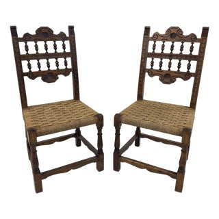 Vintage French Provincial Chairs - A Pair For Sale