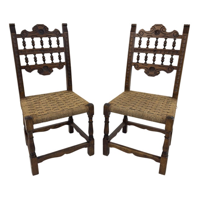 Vintage French Provincial Chairs - A Pair For Sale