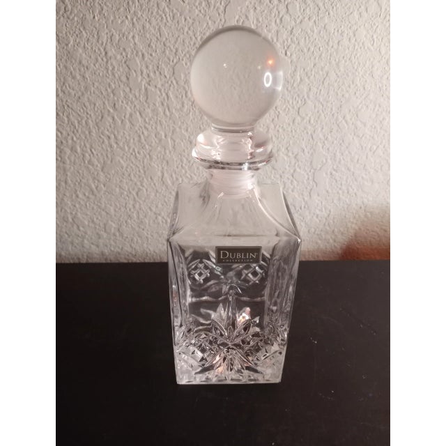 1980s 1980s Dublin Ireland Crystal Wine Decanter For Sale - Image 5 of 6