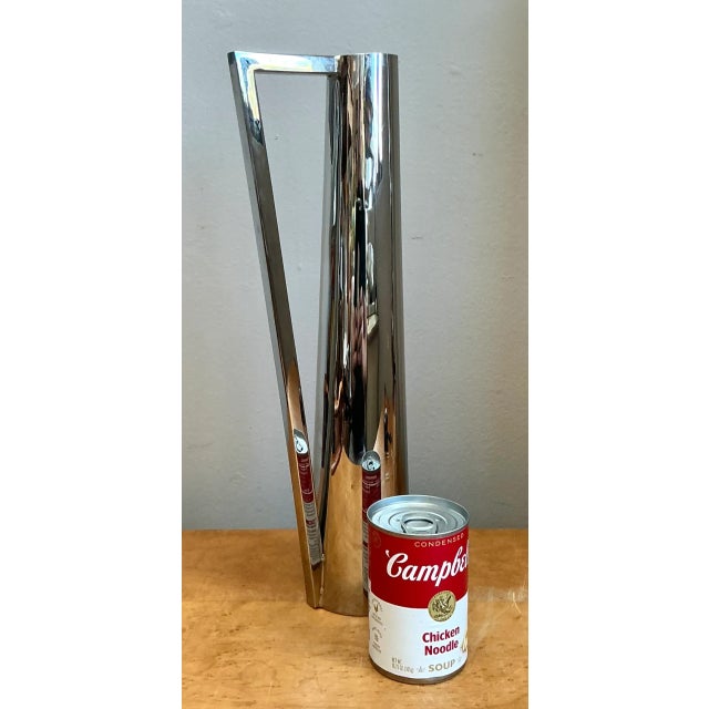 Vintage Modernist Metal Pitcher For Sale - Image 13 of 13