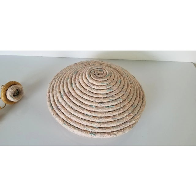 Textile Vintage Hand-Woven Wool Vase/ Sold For Sale - Image 7 of 10
